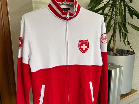 Original Swiss Tennis Davis Cup Jacke vintage Federer Gr. L