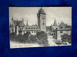 Alte Ansichtskarte Landesmuseum Zürich um 1914 frankiert