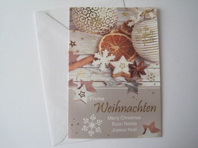 Cartoline: 4  gleiche Weihnachtskarten mit Couvert (6) – Nuovo e nell'imballaggio originale da Schachen LU venduto da moepsli5