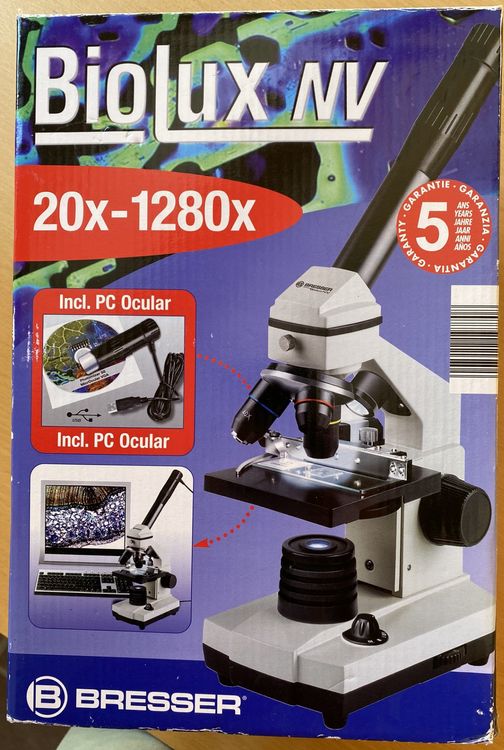 Bresser Biolux NV 20x-1280x Mikroskop met USB HD camera