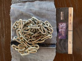 Metall Kette ca 160cm inkl 2 Karabiner