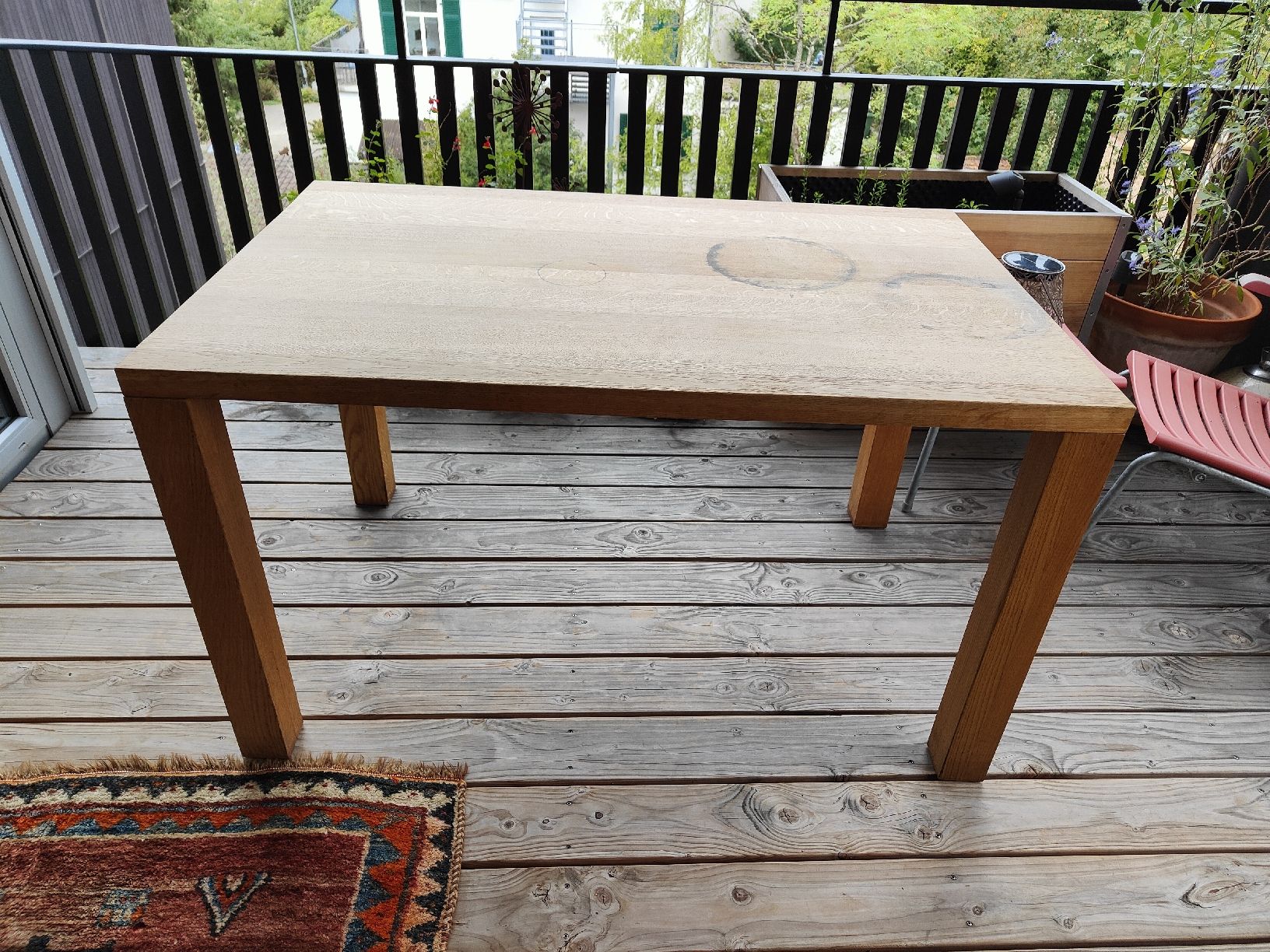 Tables: Massiver Eichenholz Tisch  – D'occasion à Rombach par jumanji01 1