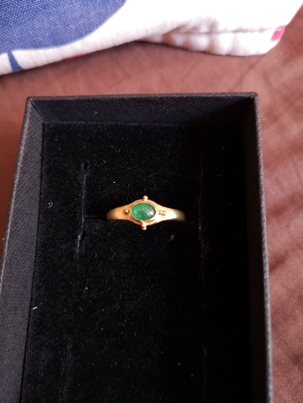 Anelli: Ring Smaragd Emerald 22 Karat gold – Usato da Samedan venduto da sowaw 7