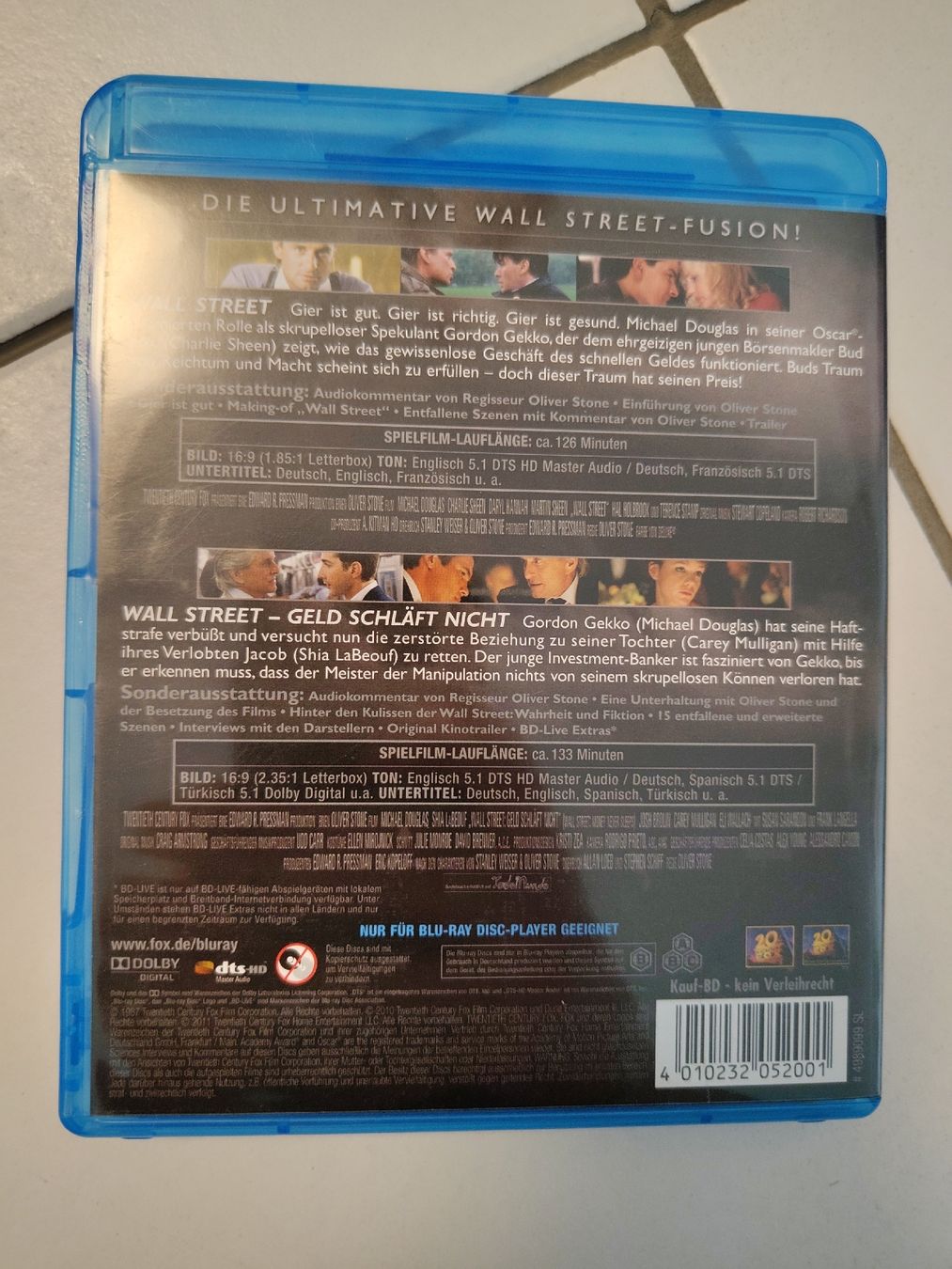 Tutti i DVDs: Wall Street 1 & 2 Blu Ray – Usato da Gasel venduto da Realrumblejack 1