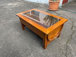 Vintage Tisch aus Brotteigmulde Holz