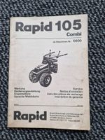 Original Anleitung + ET-Liste Rapid 105 Combi Motormäher