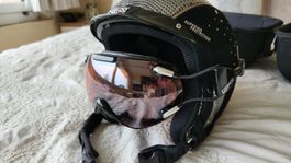 Casco Skihelm 54-58cm Couture Glamour Schwarz mit Visier Top