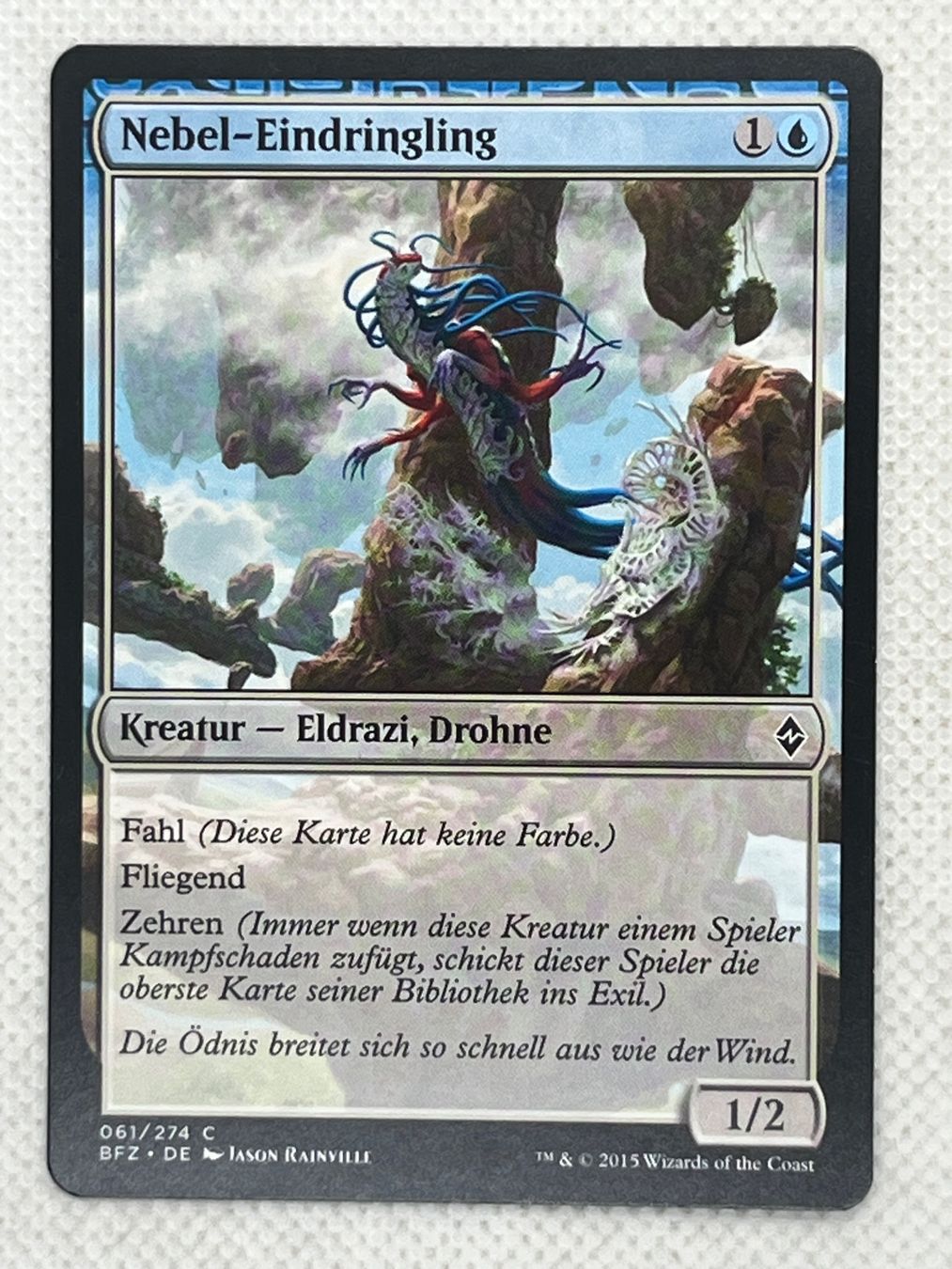 Magic The Gathering Carte collezionabili: MTG Nebel-Eindringling BFZ 61 Deutsch Common – Usato da Hinterkappelen venduto da Kim1992