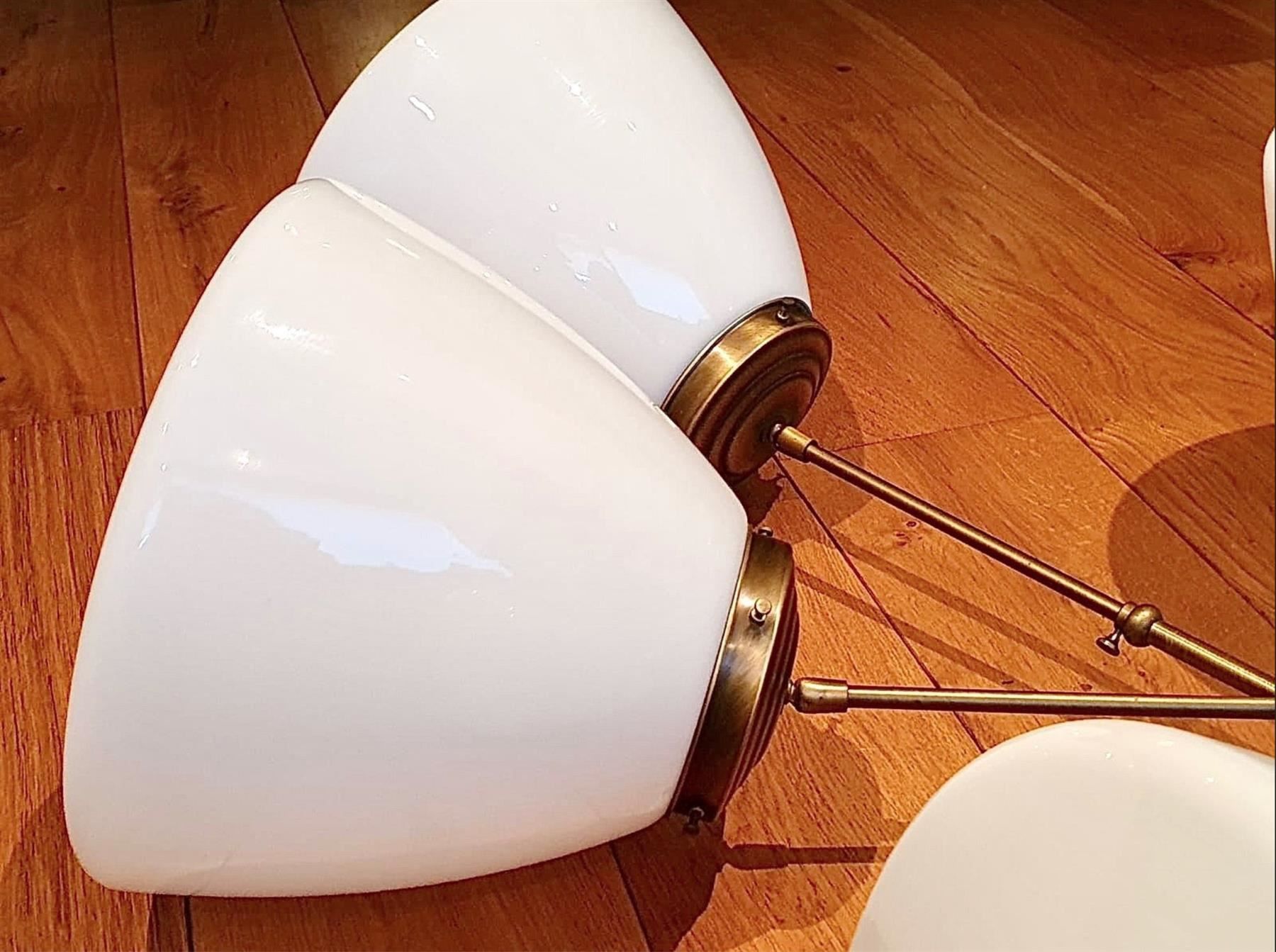Lampadari & plafoniere: wunderschöne Lampenset mit Opalinglas – Usato da Biel/Bienne venduto da Jomazi 1