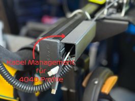 Simracing Kabelkanal, Kabelmanagement für 4040 Profile