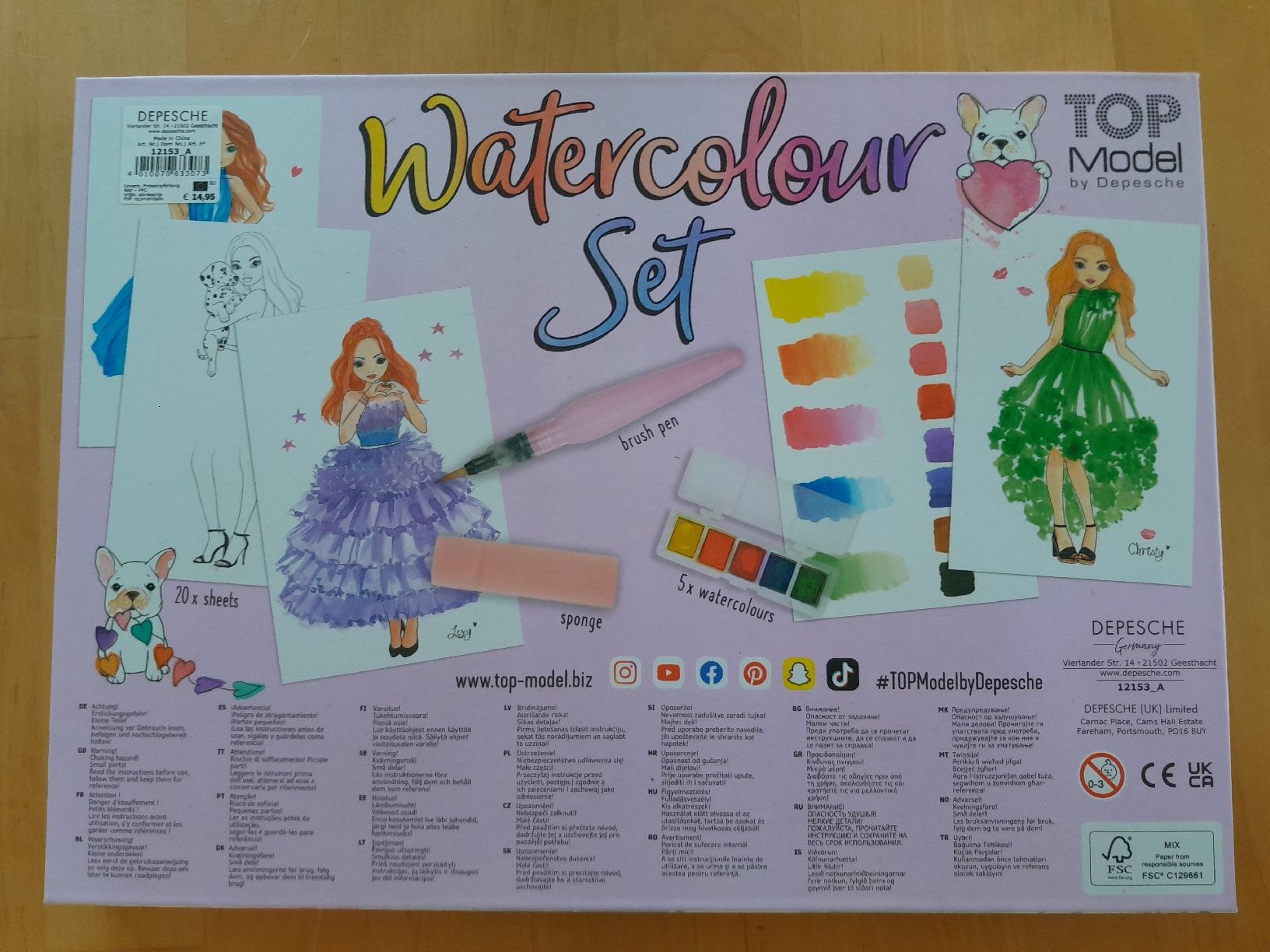 Libri: TOPModel Watercolour Set – Nuovo e nell'imballaggio originale da Grolley venduto da Montana78 1