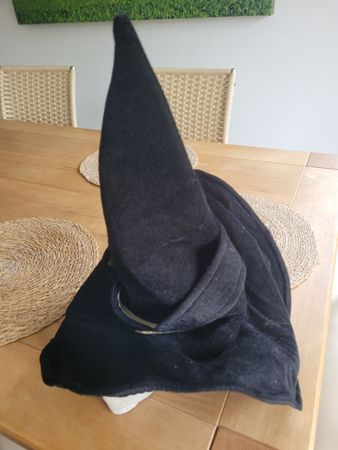 Faschingshut Hexenhut schwarz Grösse 59cm neuwertig
