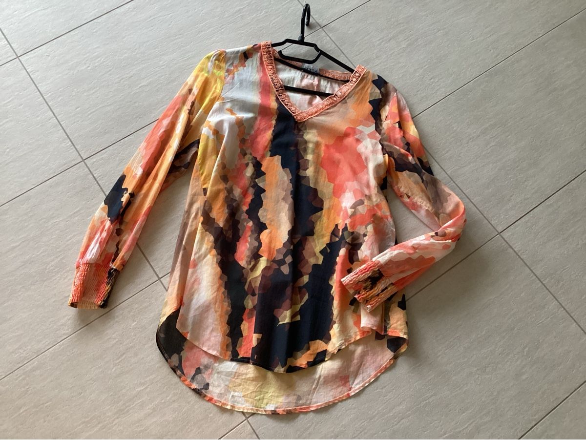 Camicette: Bunte Bluse, Baumwolle, Grösse 36, Neu – Nuovo (secondo la descrizione) da Cham venduto da Lanza08 3