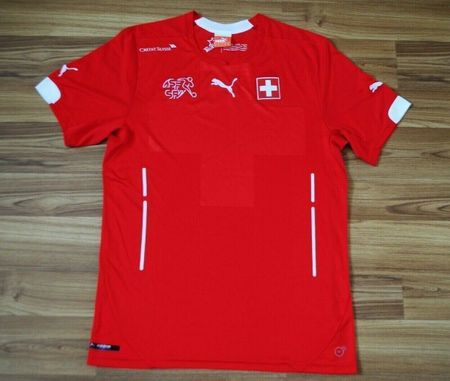 ORIGINAL SCHWEIZ NATI TRIKOT 2014/15 MAILLOT SUISSE PUMA XL
