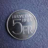 5Fr Errninerungsmünze A.Piccard