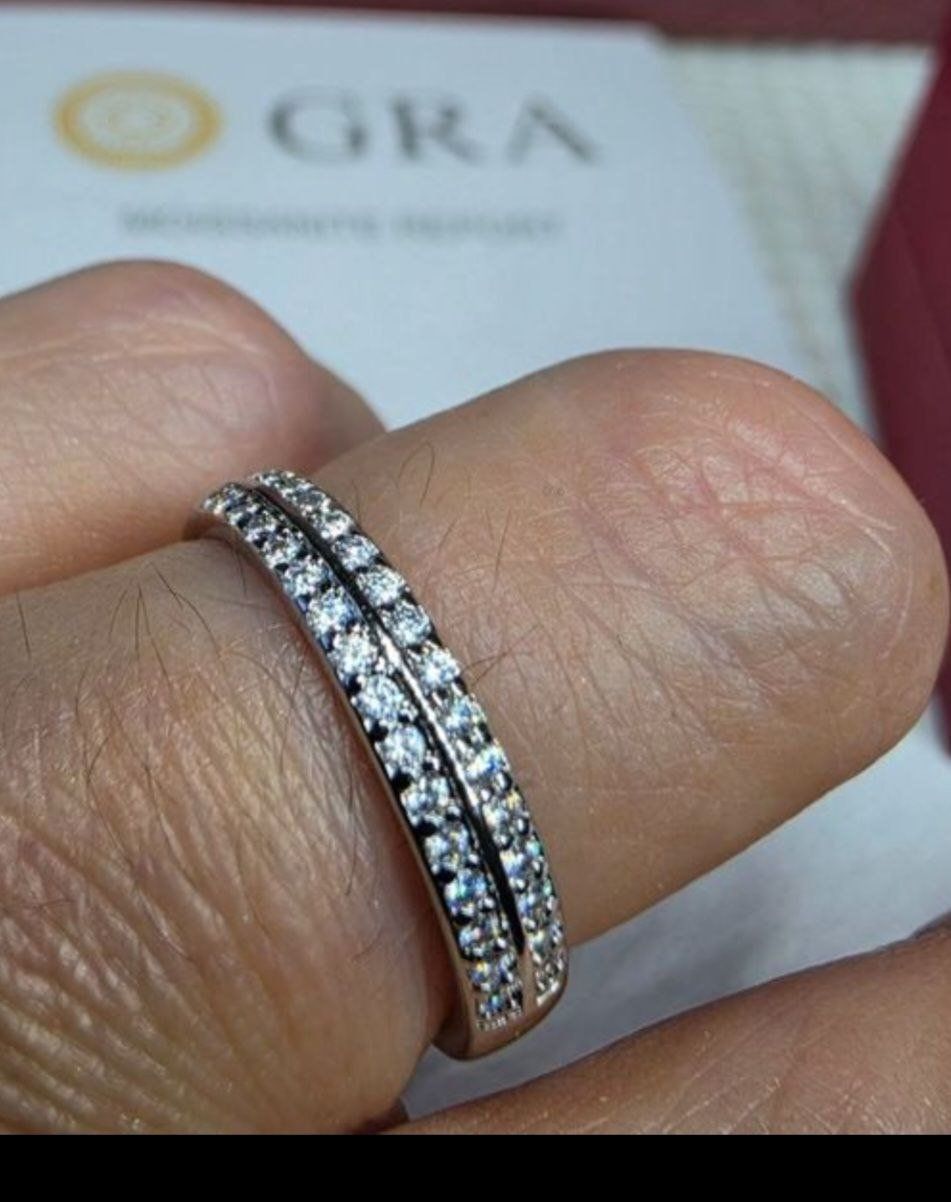 Ringe: Bague argent avec diamants de moissanite certifiés GRA – Neu und originalverpackt aus Reconvilier von Tsma67 6