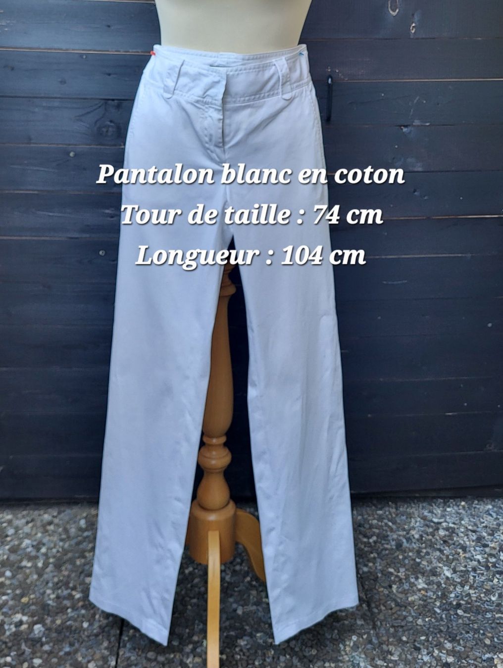 Pantalons: Pantalon blanche en coton – D'occasion à Fribourg par VictoriaShop7 6