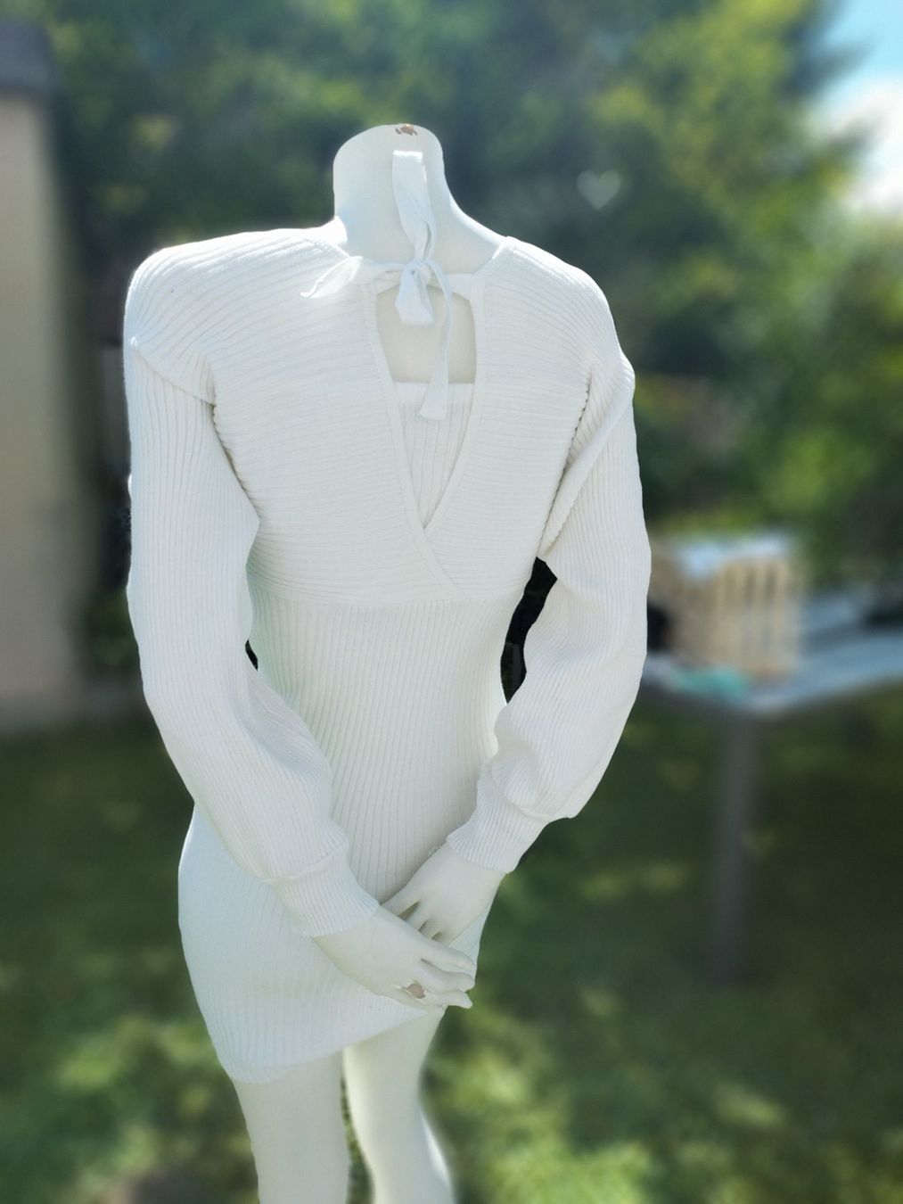Kleider: Damen Herbstkleid, weiss, Gr. S – Neu (gemäss Beschreibung) aus STEFFISBURG von Sumerstorm 3