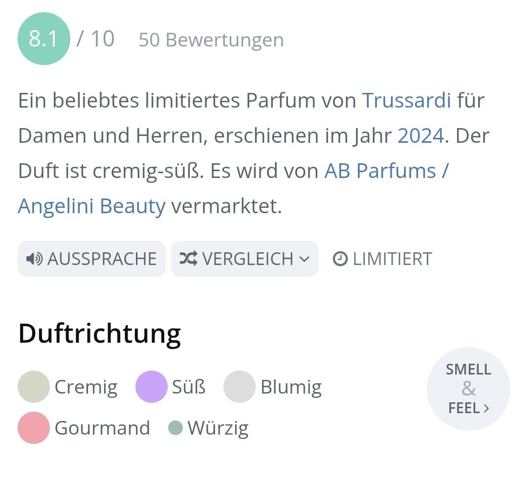 Trussardi Profumi & Eau de Toilette: 2 ml TRUSSARDI MILANO CHAMPACA MILLESIMATA ABFÜLLUNG – Nuovo (secondo la descrizione) da St. Gallen venduto da CaliSunshine 3