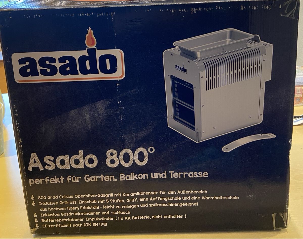 Grills: Asado 800 Grad Oberhitze Gasgrill – Gebraucht aus Mosnang von Schnax