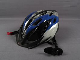 GO ON! Velohelm Grau Blau Schwarz Gr.L (58-61 cm)