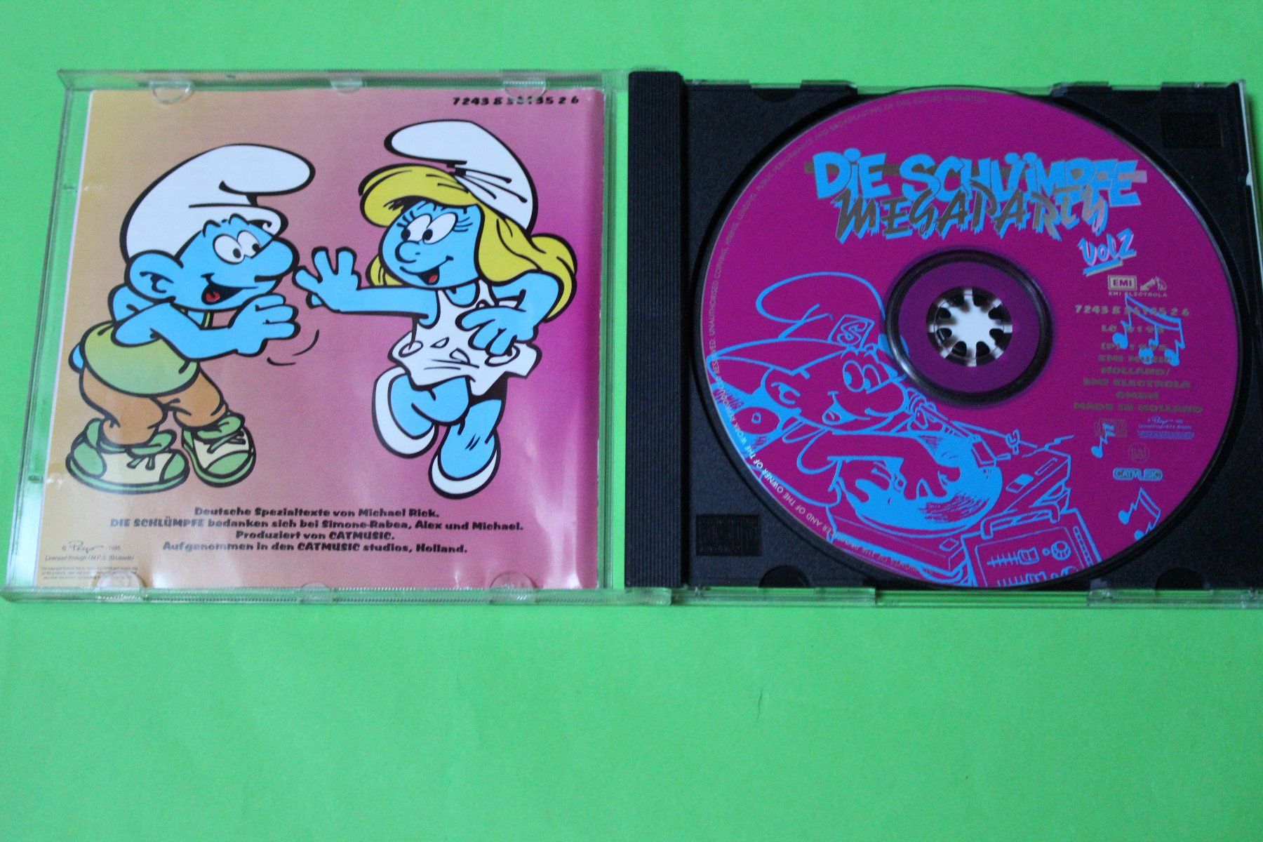CDs: DIE SCHLÜMPFE - MEGAPARTY VOL.2 (CD) 1995 – Gebraucht aus Tübach von JamesStone 3