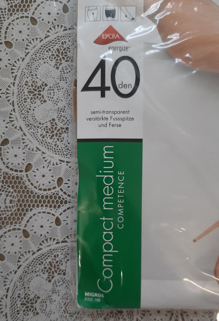 Ellen Amber Strümpfe & Strumpfhosen: Ellen Amber Compact Medium Strumpfhose 40den Gr.XXL Anthrazi – Neu und originalverpackt aus Amriswil von Celini3 3