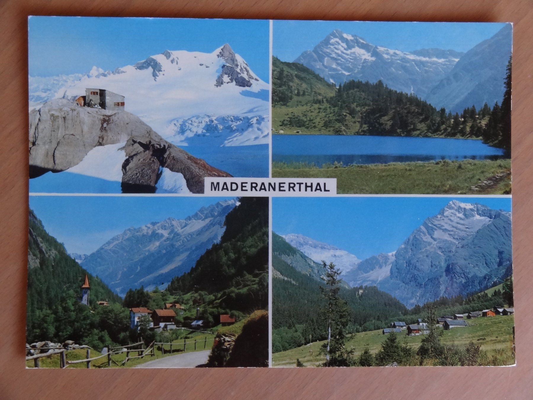 Cartoline postali: Maderanertal - 4 vues - UR – Usato da St Léonard venduto da Riglin