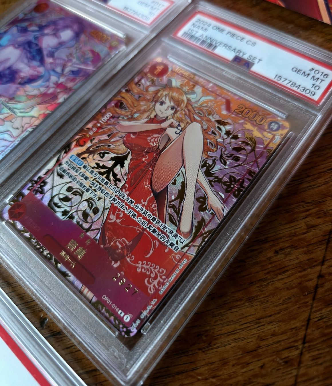Bandai Carte collezionabili: One Piece - 1st Anniversary Nami CS PSA10 Sequential Set – Nuovo (secondo la descrizione) da Bern venduto da HotOden 2