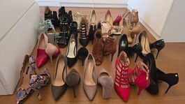 21 Paar Damenschuhe, Highheels, diverse Marken