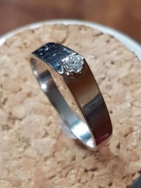 Anelli: Edler Brillantring aus 750 Weissgold – Nuovo (secondo la descrizione) da Unterägeri venduto da Altgoldschmuck 8
