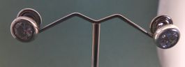 Ohrstecker 925 Silber mit synthetischen Steinen
