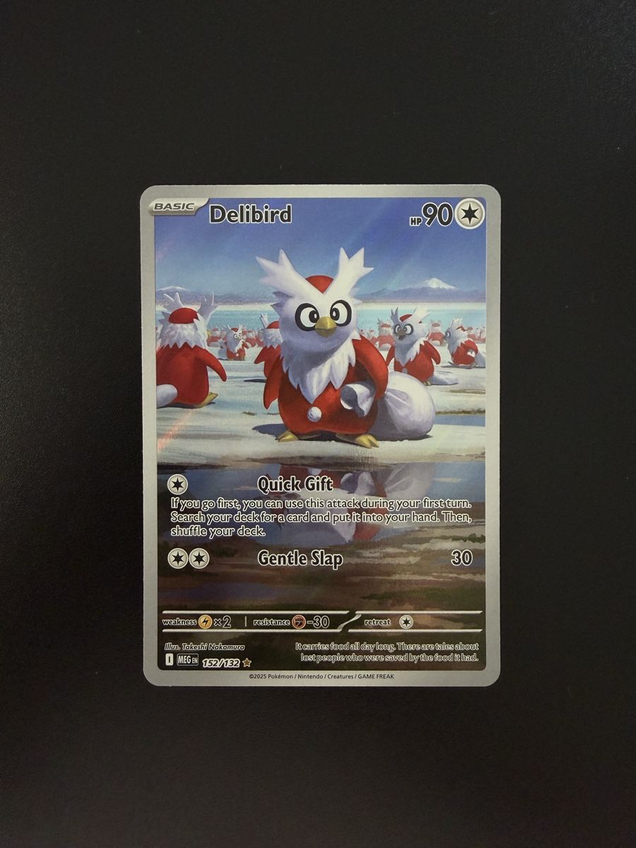Pokémon Sammelbilder & Trading cards: Pokémon Delibird MEG 152/132 EN – Neu (gemäss Beschreibung) aus Cademario von Yleeyle