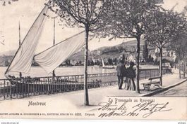 CPA du 19.04.1901 oblitéré MONTREUX TRAIT-BON-PORT - RARE