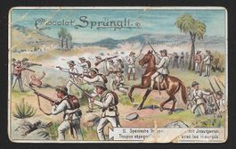Chromo Chocolat Sprüngli Zürich :  Der Kubakrieg (1900)
