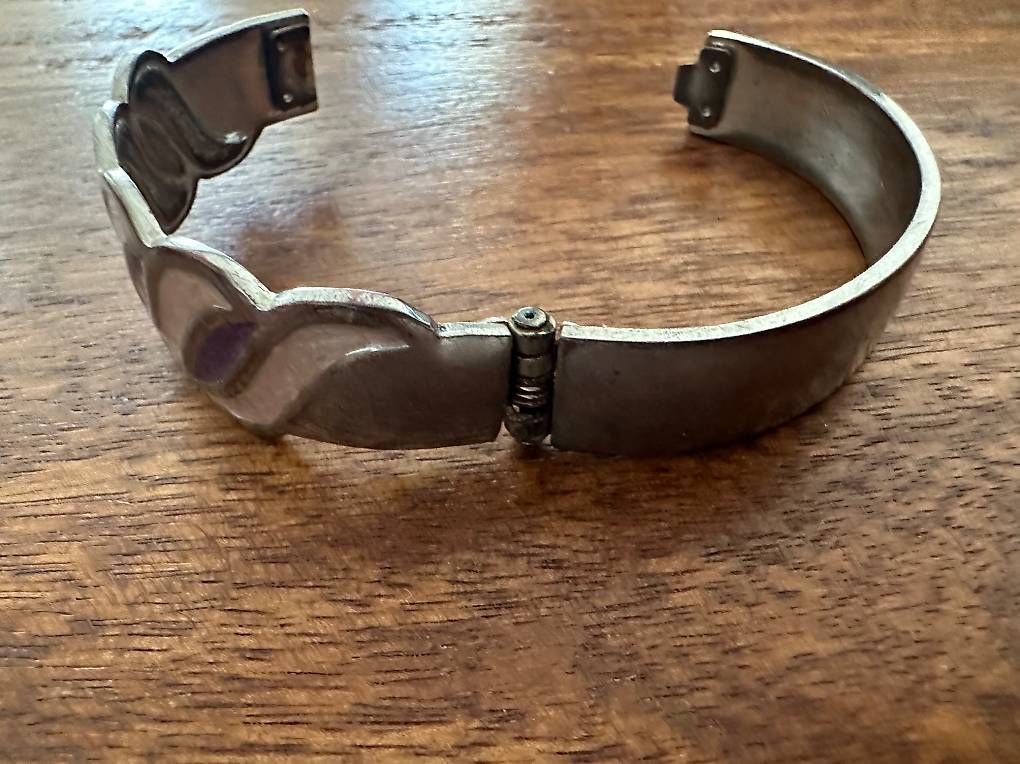 Bracciali & Braccialetti: Armreif Modeschmuck (versilbert/violett) – Usato da Rothenburg venduto da wer_g9fd 2