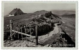 Hôtel du Chasseral avec cachet, circulée 1937