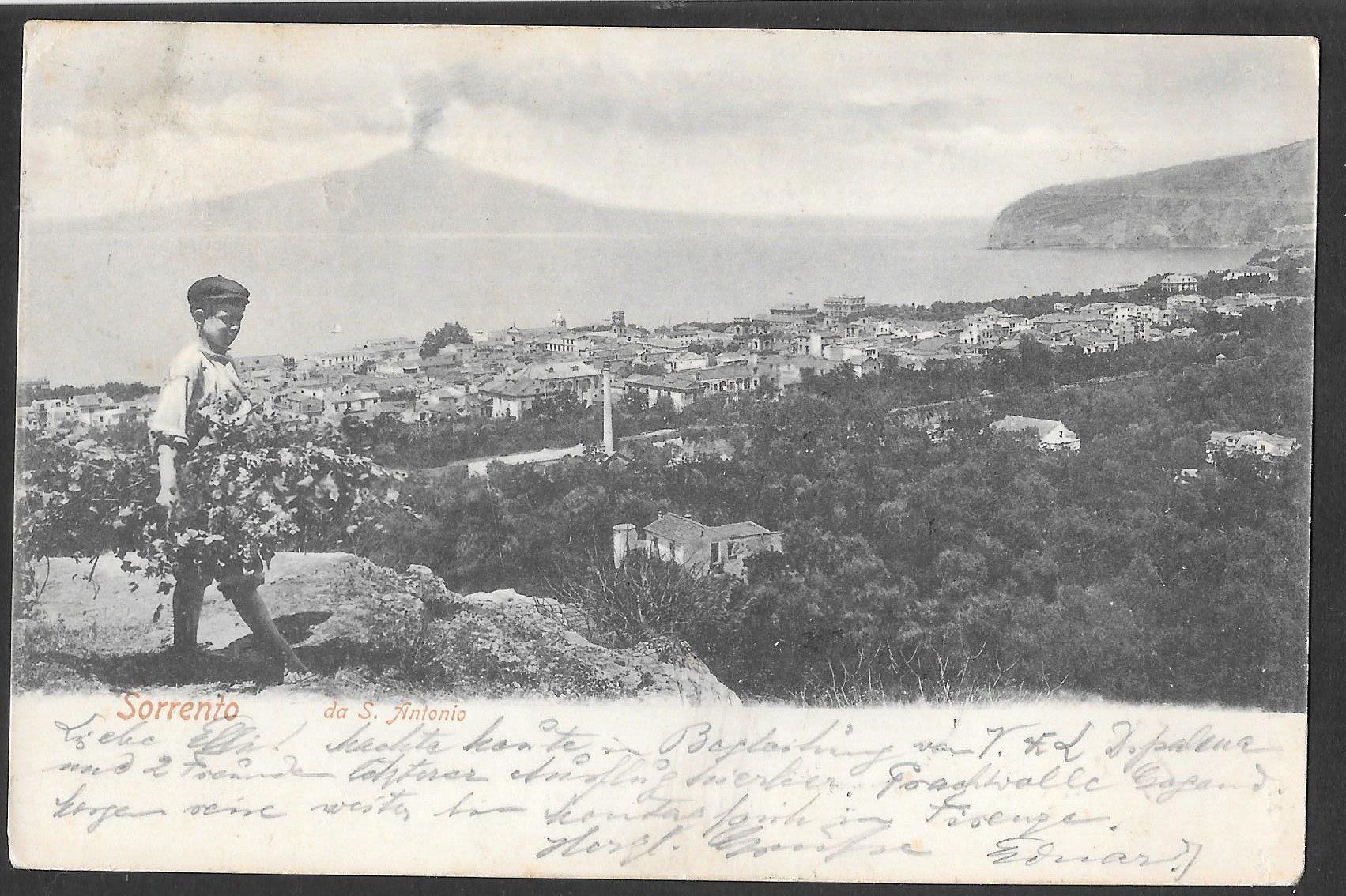 Cartoline postali: Sorrento da S. Antonio – Usato da Olten venduto da clotaldi