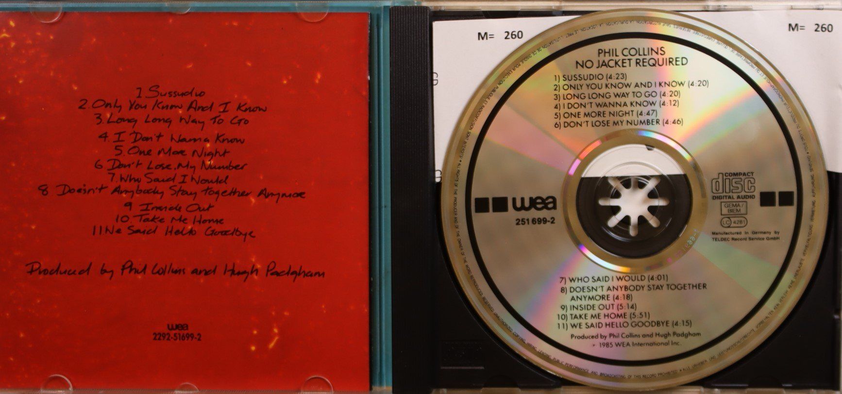 CDs: Phil Collins – No Jacket Required – Gebraucht aus Luzern von CONTENTI 1