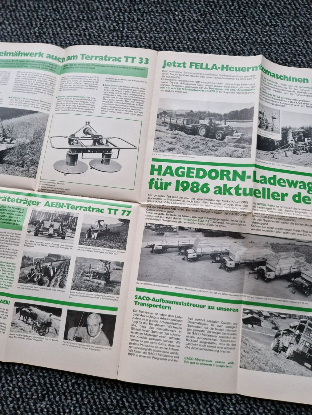 Aebi Trattori: Original Aebi Post Nr. 36 / Jan. 1986 – Usato da Dürnten venduto da Bachtel84 1