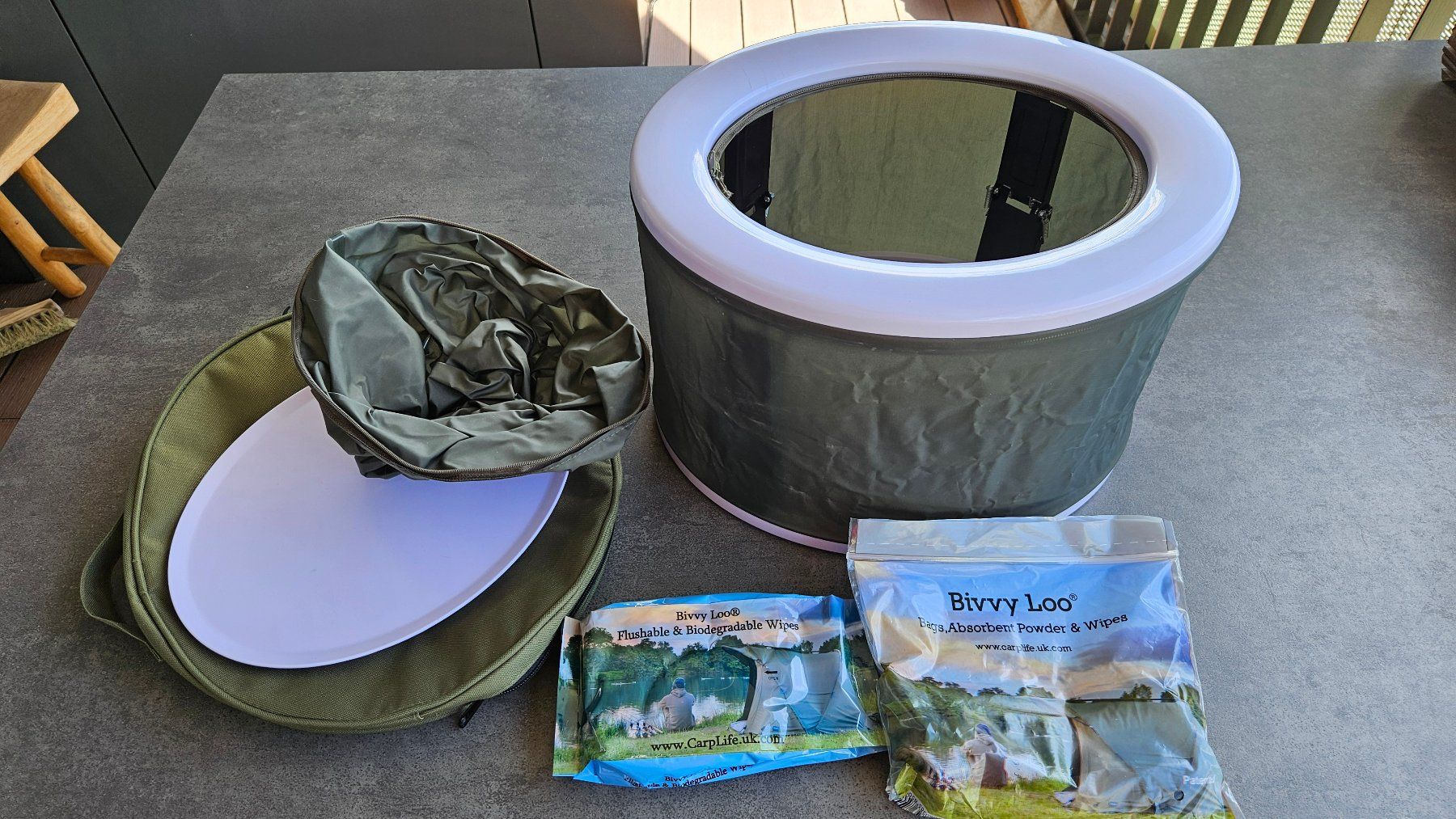 WC: Bivvy Loo tragbare Campingtoilette – Gebraucht aus Luzern von ambros_wolf