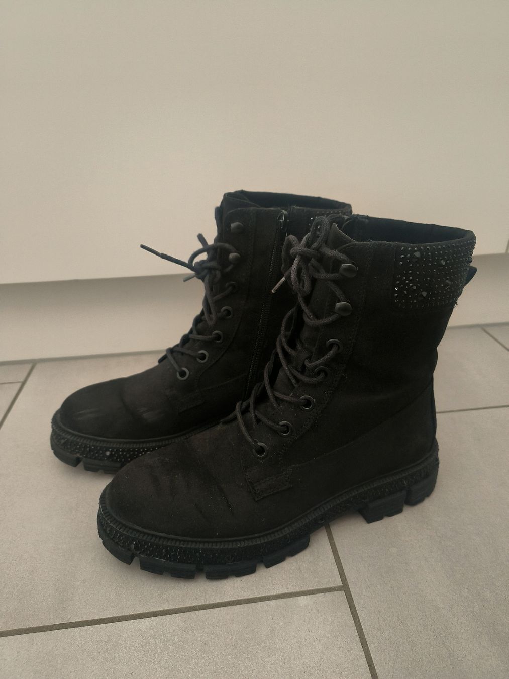 Scarpe da donna: Stiefel schwarz - glitzer – Nuovo (secondo la descrizione) da Wetzikon ZH venduto da l.notar
