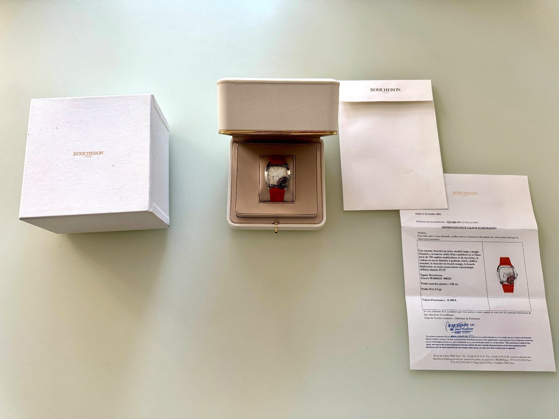 Boucheron Orologi: Boucheron MEC Large "Jungle Chameleon" - Édition Limitée – Usato da Geneve venduto da iBest 7