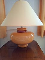 Grande lampe en céramique, safran et cayenne, 70 cm