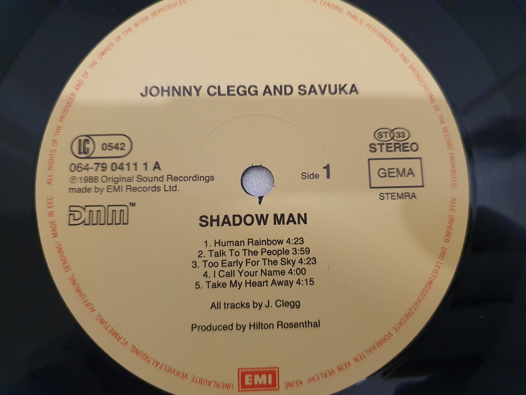 Dischi in vinile: Johnny Clegg & Savuka – Shadow Man – Usato da Uster venduto da Vinyl-Leidenschaft 5