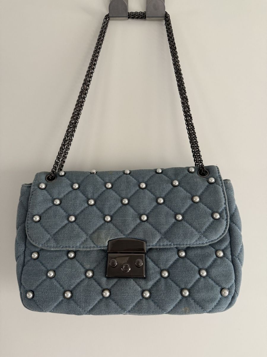 Hallhuber Borse da donna: Hallhuber Denim Handtasche mit Perlen – Usato da Zürich venduto da jag_9gyt 4