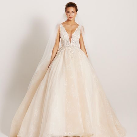 Brautkleid Prinzessin blush Gr 36