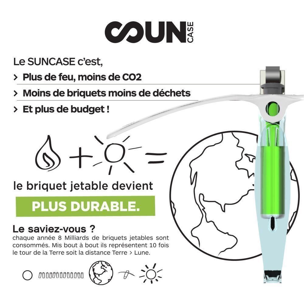 Briquets: Solar-Feuerzeug SUNCASE schwarz – Neuf avec emballage d'origine à Schaffhausen par Spezialist 7