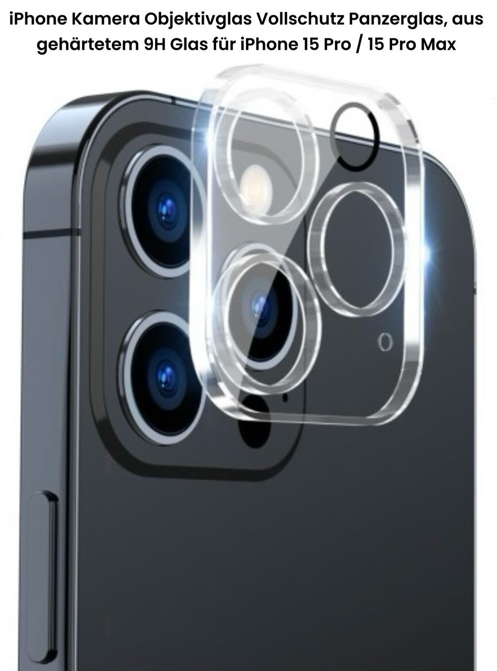 Panzerglass Covers & Schutzfolien: iPhone 15 Pro / 15 Pro Max Kamera Glas Panzer Schutz HD 9H – Neu (gemäss Beschreibung) aus Basel von MY.AIRPODS.SHOP