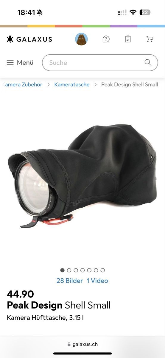 Sacs: Peak Design Shell Camera Cover - Small – Neuf (Voir description) à Goldau par dev_c28d 5
